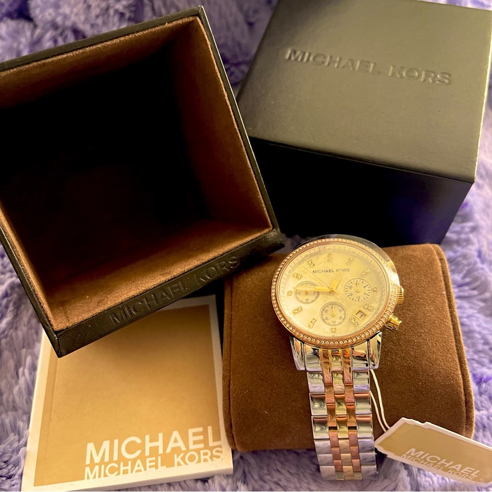 MICHAEL KORS Tri-Color Band Watch